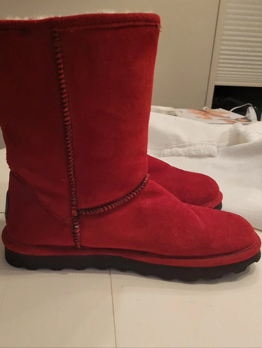 BEARPAW ELLE Women's Boots Red Size 11